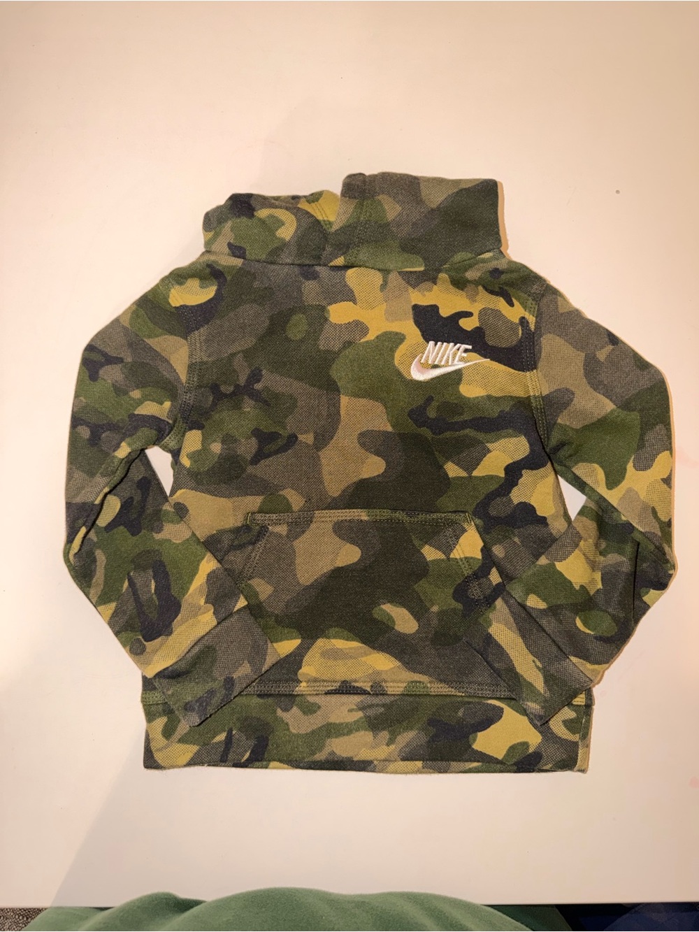 Nike Kids Camouflage Pullover Hoodie - Green/Olive